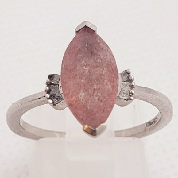 Host Pick NWT Very Rare Natural Tanzanian Natronite and Diamond Ring - Picture 4 of 13